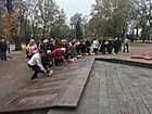 Урочисте покладання квітів до братської могили підпільників та радянських воїнів з нагоди 75-ї річниці визволення України від фашистських загарбників