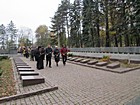 Покладення квітів до меморіалу загиблим воїнам у парку "Шахтарський" Покровського району з нагоди 75-ї річниці визволення України від нацистських загарбників