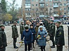 Урочисте покладання квітів біля пам'ятника 118 робітникам і службовцям рудоуправління ім. Кірова - "Ми вдячні героям за вільне і мирне небо на нашій землі!"