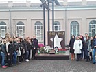 Урочисте покладання квітів біля пам'ятного знаку на честь загиблих воїнів 6-го окремого штурмового батальйону