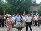 Урочисте покладання квітів до братської могили радянських воїнів
