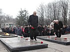 Урочистий мітинг за участю ветеранів війни, представників трудових колективів, учнівської і студентської молоді Дзержинського району