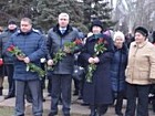 Урочисте покладання квітів до пам'ятного знаку на честь 50-річчя визволення міста Кривого Рогу від фашистських загарбників