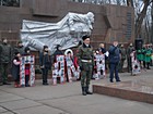 Урочисте покладання квітів до пам'ятного знаку на честь 50-річчя визволення міста Кривого Рогу від фашистських загарбників