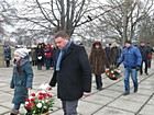 Урочисте покладання квітів до братської могили радянських воїнів