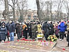 Районний мітинг та урочисте покладання квітів до братської могили загиблих воїнів