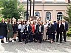 Урочиста церемонія покладання квітів до пам'ятного знаку на честь загиблих воїнів 6-го окремого штурмового стрілецького батальону у Металургійному районі